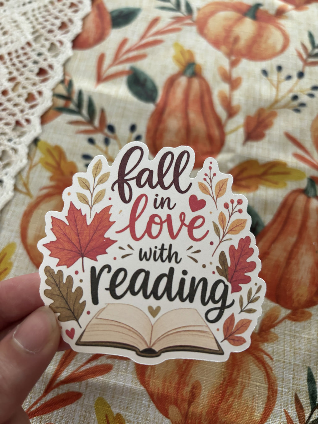 Fall in Love with Reading Sticker