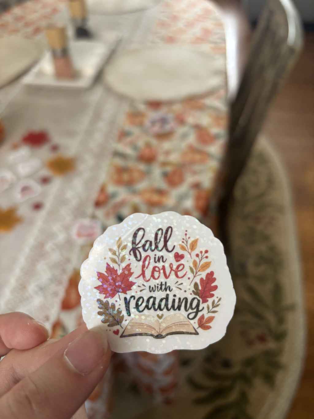 Fall in Love with Reading Sticker